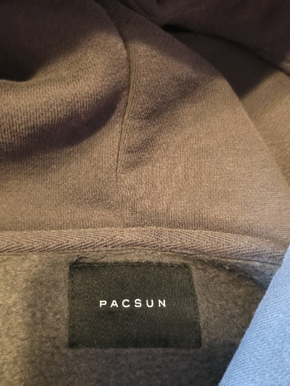 PacSun Charcoal Hoodie with Cream Butterfly Face Graphic - Picture 3 of 4